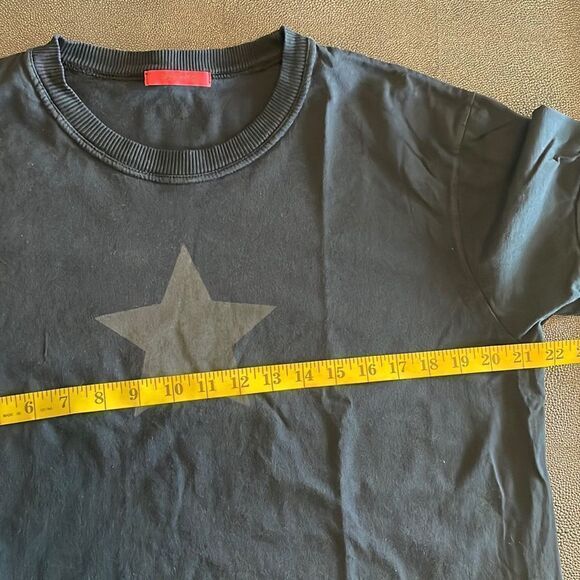 Sand black t-shirt with star size XL - Picture 3 of 8